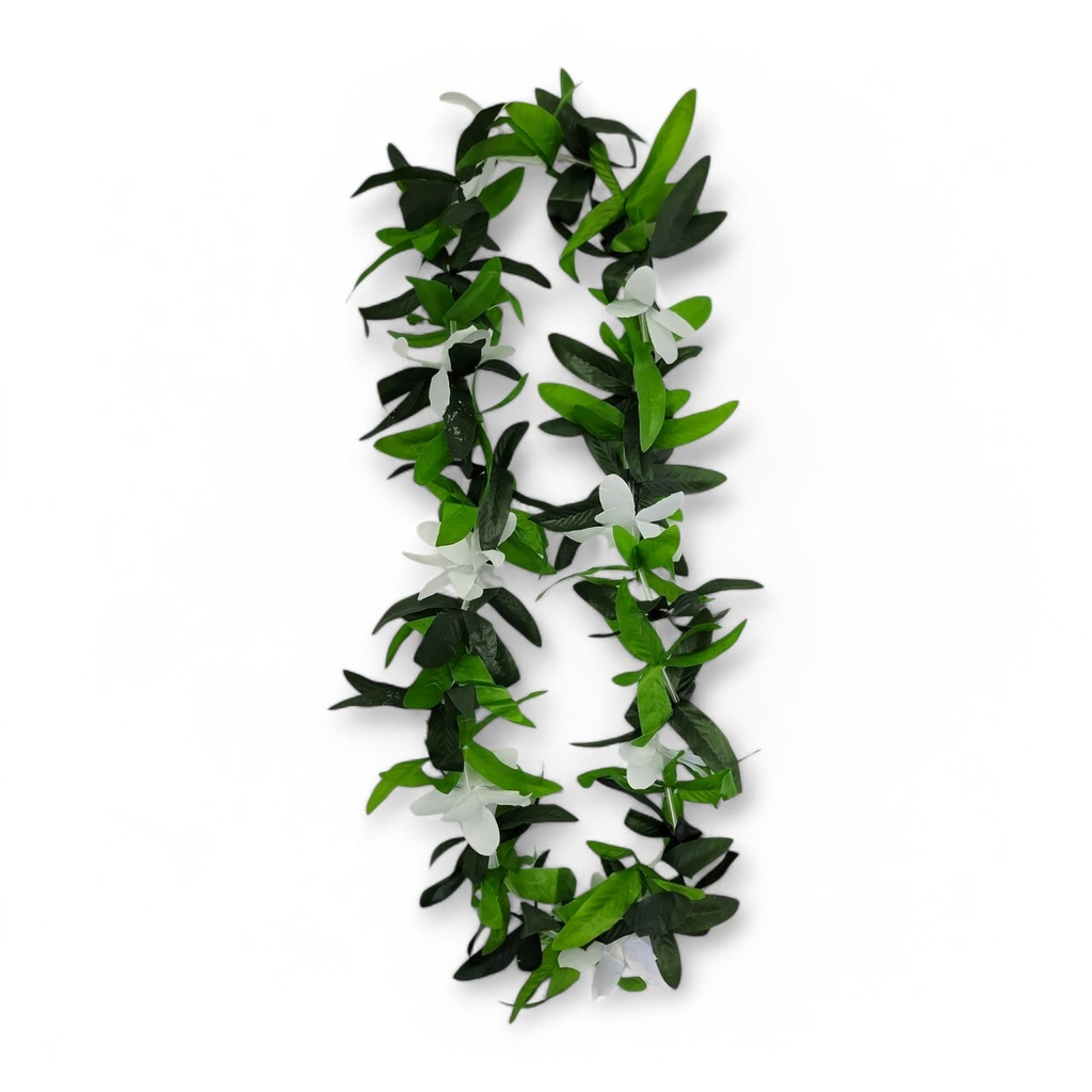 LUAU FLOWER LEI 36IN White /green